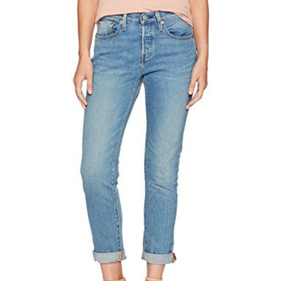 Levi's 501 Tapered Style Blue Denim Jeans - Picture 3 of 9